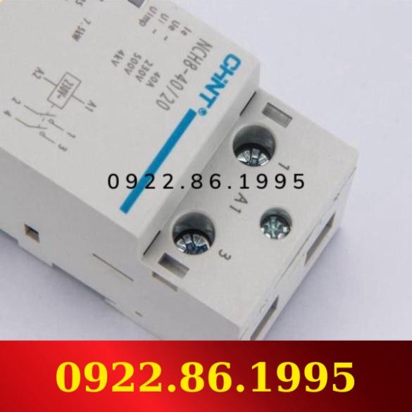 HàngNeW Chint Khởi động từ, contactor 1 pha CHINT NCH8 40A/220V Xám mới