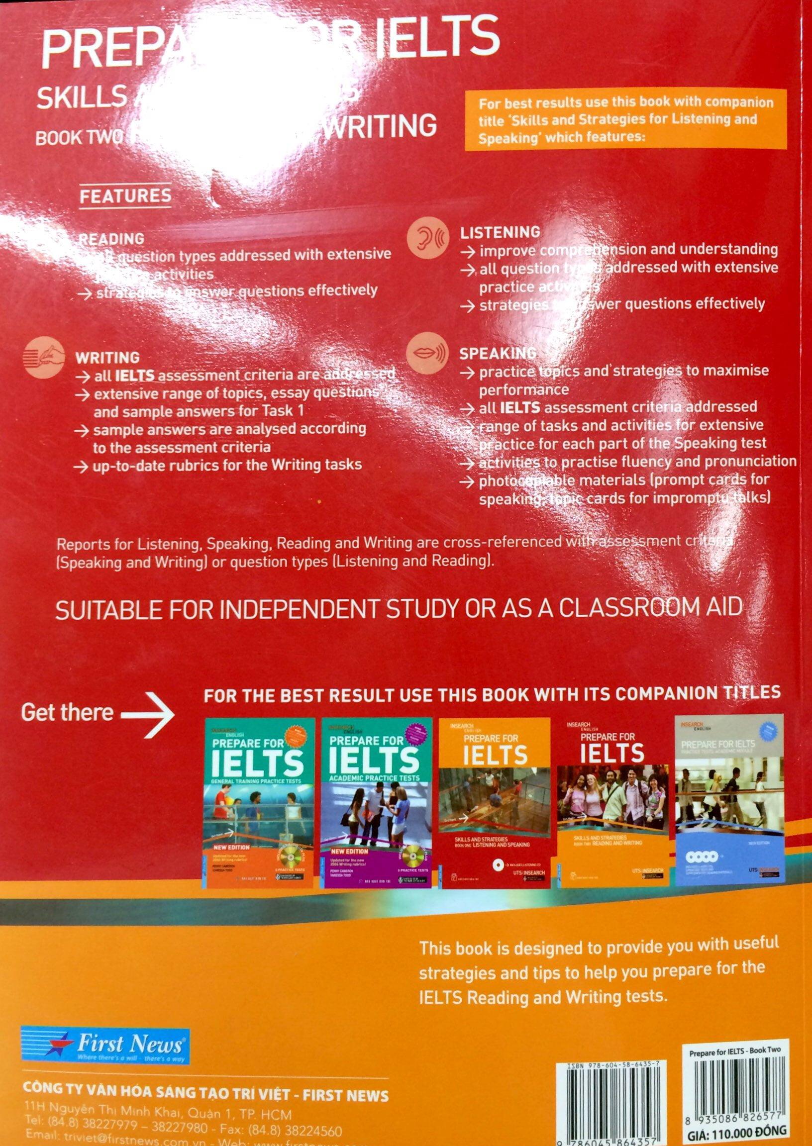 Sách IELTS Skills Reading &amp; Writing Book Two