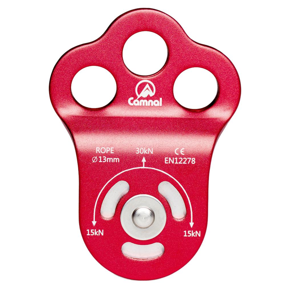 Leo Núi Ngoài Trời 30KN Ba Lỗ Kèm Ròng Rọc Cho 13 Mm Cây Arborist