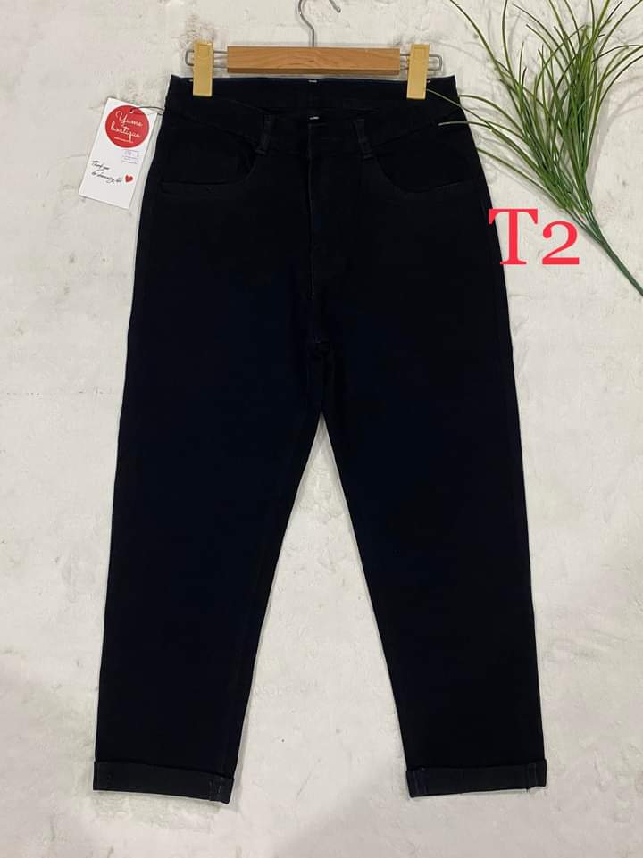 Quần jean 9 tất lật lai có size 26-44 . Vải dày và co giãn. YUME JEAN BIGSIZE.