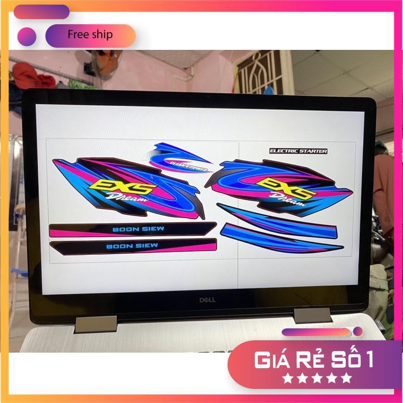 Tem rời dành cho xe dán xe Dream Tem in