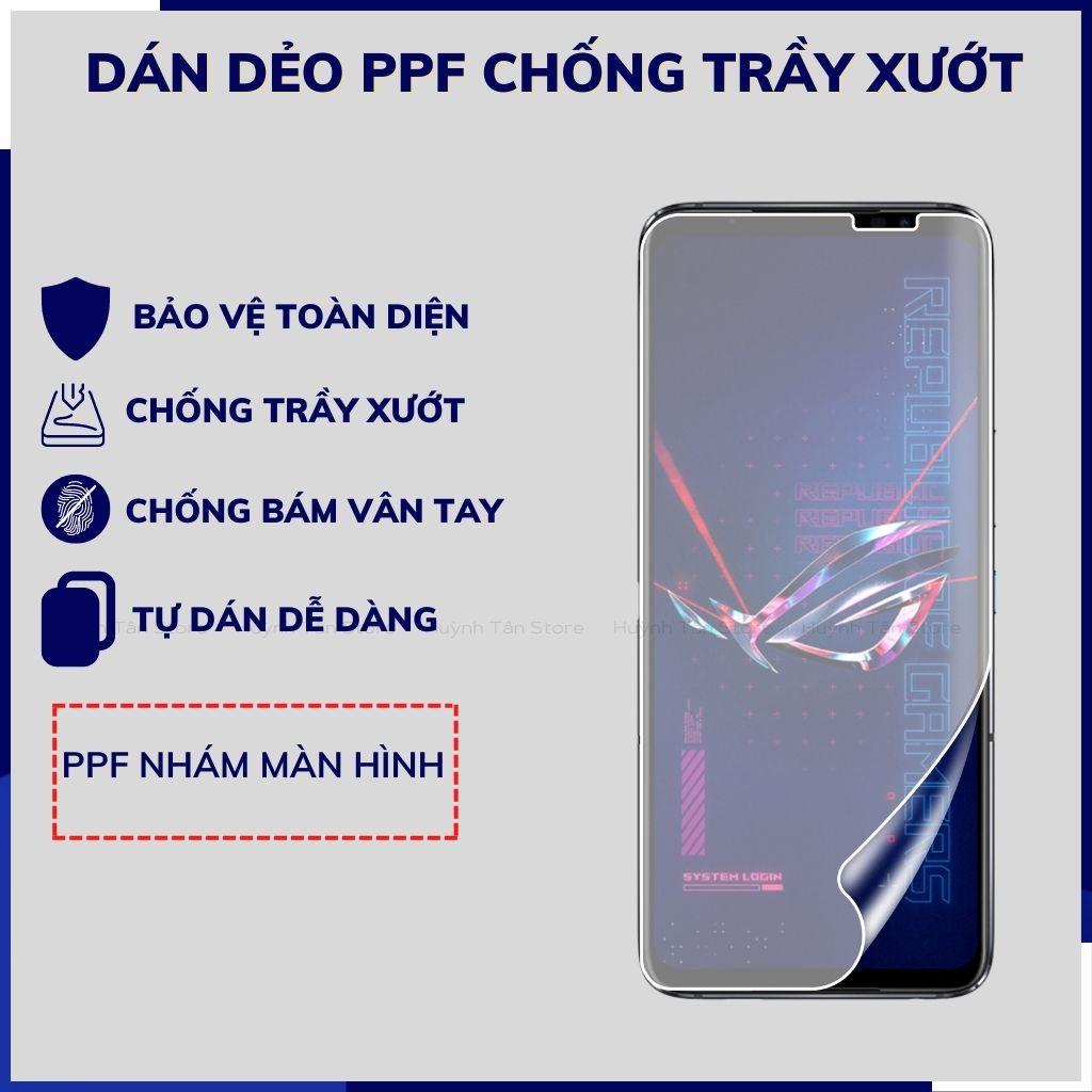 Miếng dán ppf rog phone 6 trong suốt hoặc nhám chống bám vân tay bảo vệ camera mua 1 tặng 1 phụ kiện huỳnh tân store