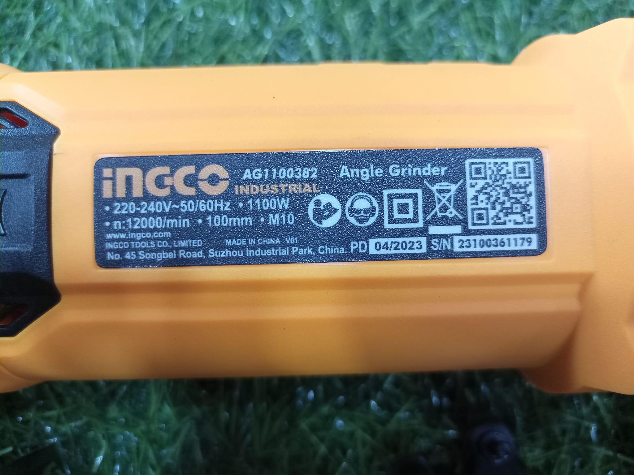 MÁY MÀI GÓC INGCO AG1100382 - HÀNG CHÍNH HÃNG