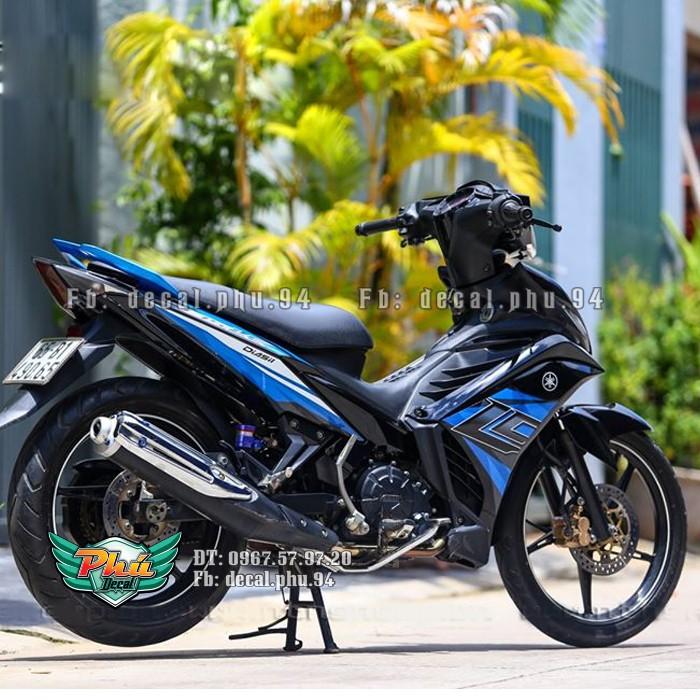 Tem rời Exciter 2011-2014 LC xanh đen