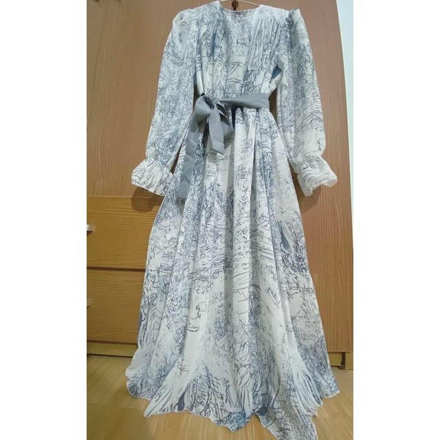 Váy bầu  voan  sang chảnh