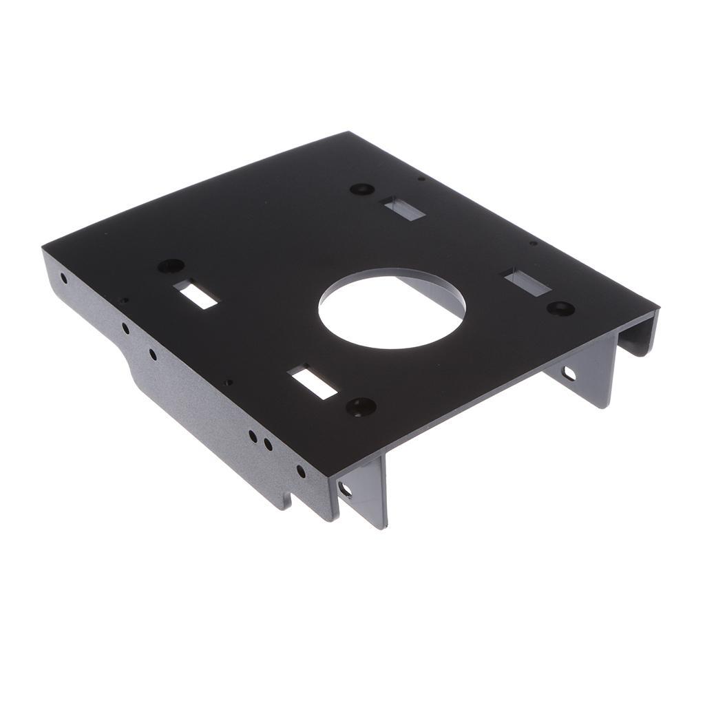 2x Dual Ports 2.5'' to 3.5'' Adapter Mounting Bracket Hard Drive Holder