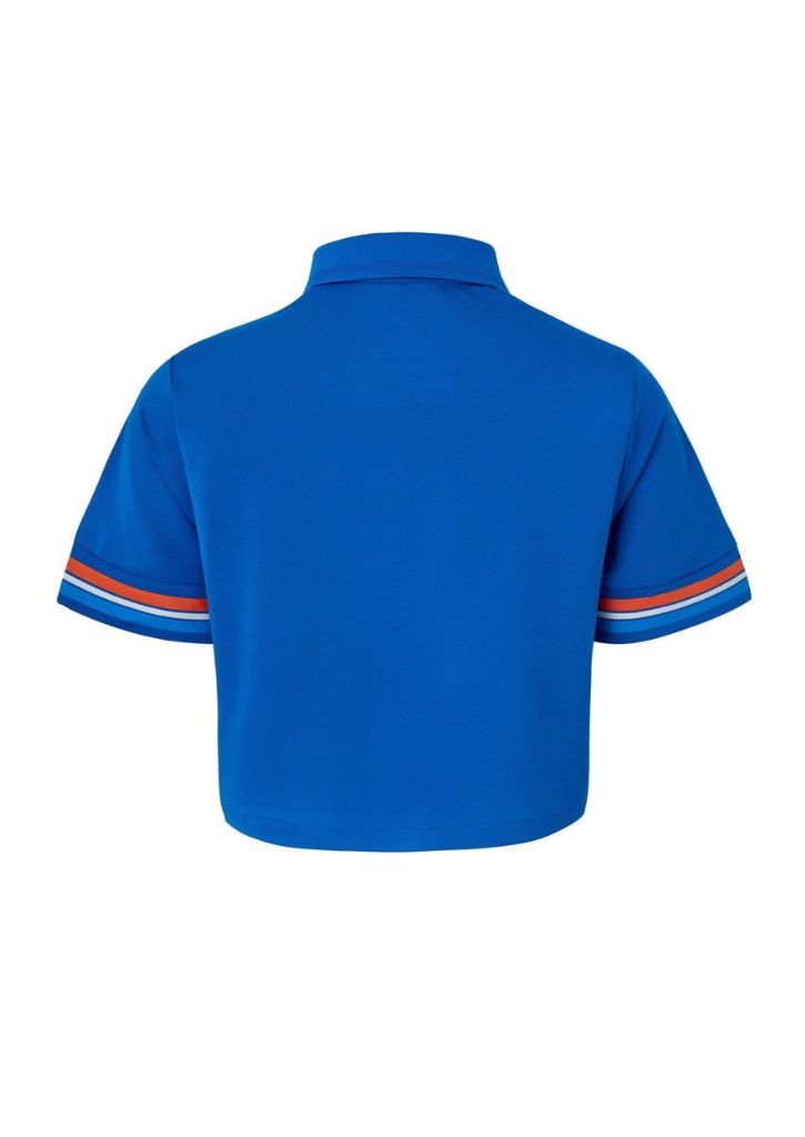 Áo thun thể thao nữ polo croptop in tay logo chuyển màu ONWAYS