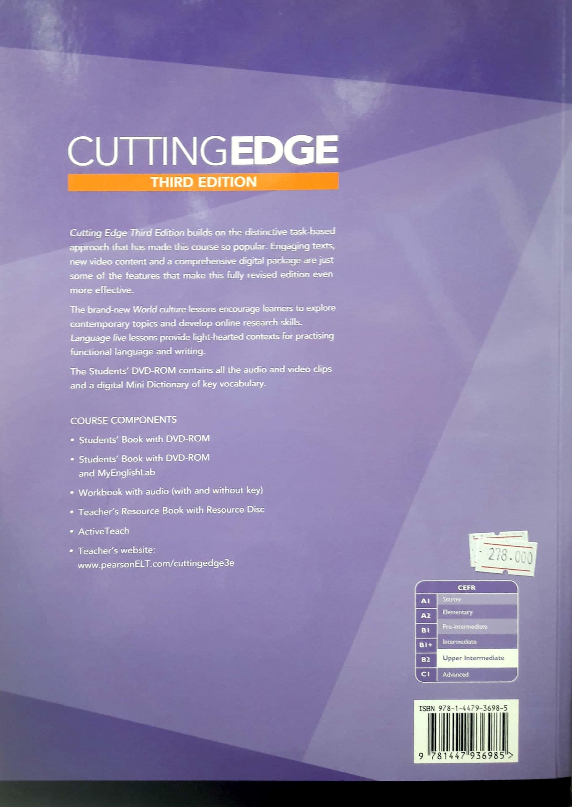 Cutting Edge Upper Intermediate Students' Book and DVD Pack: Upper intermediate