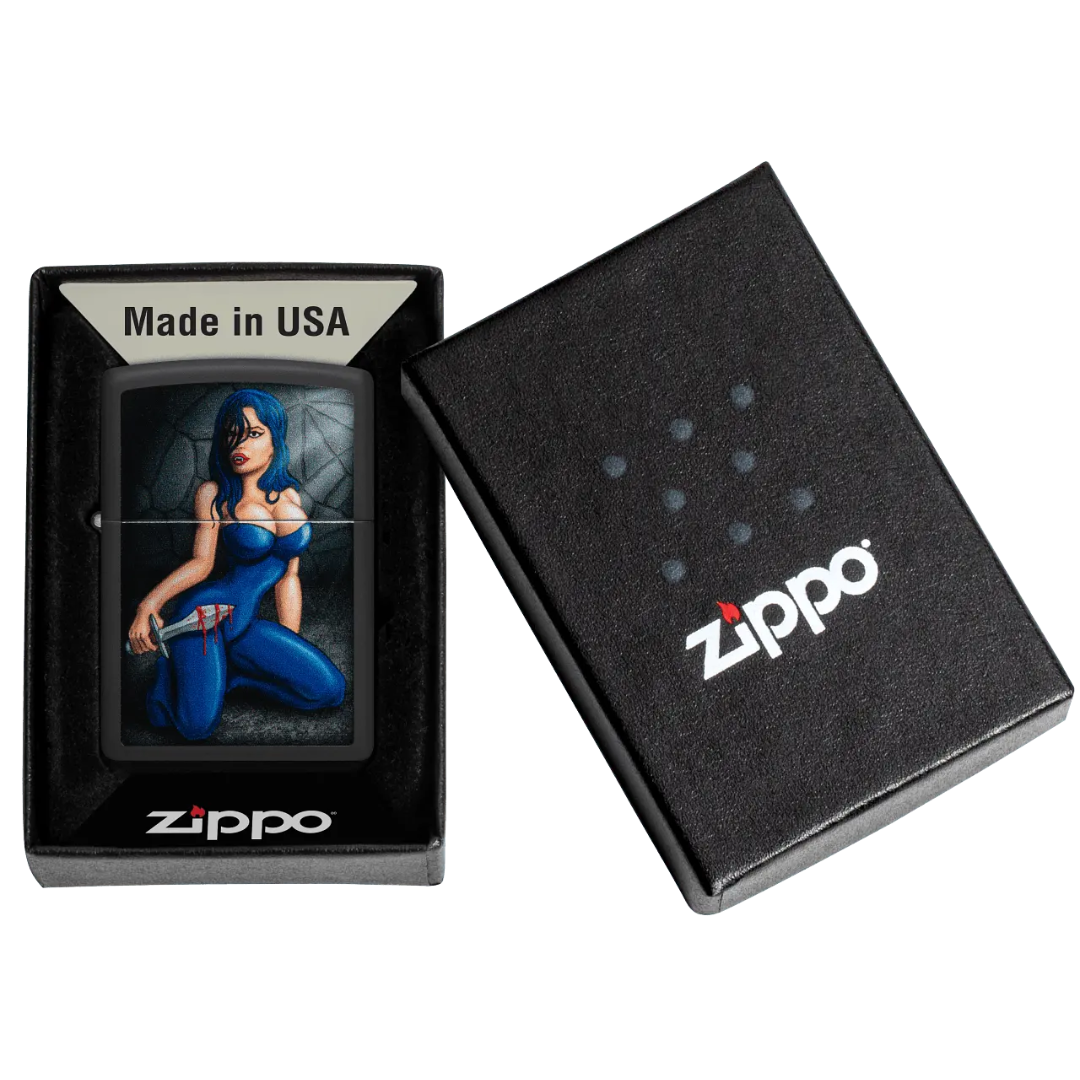 Bật Lửa Zippo Counter Culture Design - Hàng Chính Hãng - Black Matte In Hình Nghệ Thuật Cổ Điển