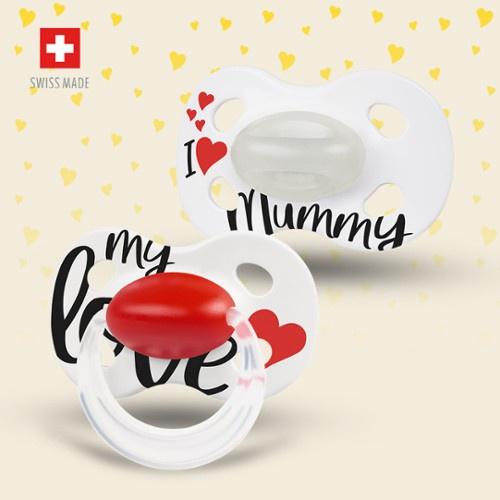 Ty ngậm Medela Baby Pacifier Day &amp; Night - Vỉ 2 chiếc, nhẹ, không chứa BPA