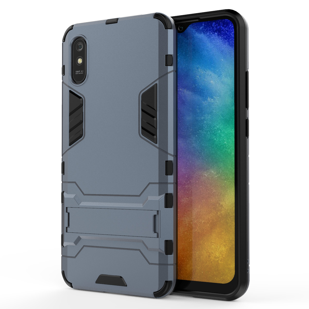 Ốp lưng cho Xiaomi Redmi 9A iRON - MAN Nhựa PC cứng viền dẻo chống sốc