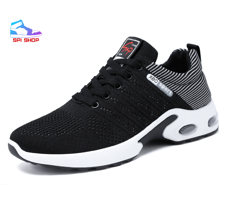 Giày Thể Thao Nam S08 Thoáng Khí Đế Cao Su Tăng Chiều Cao