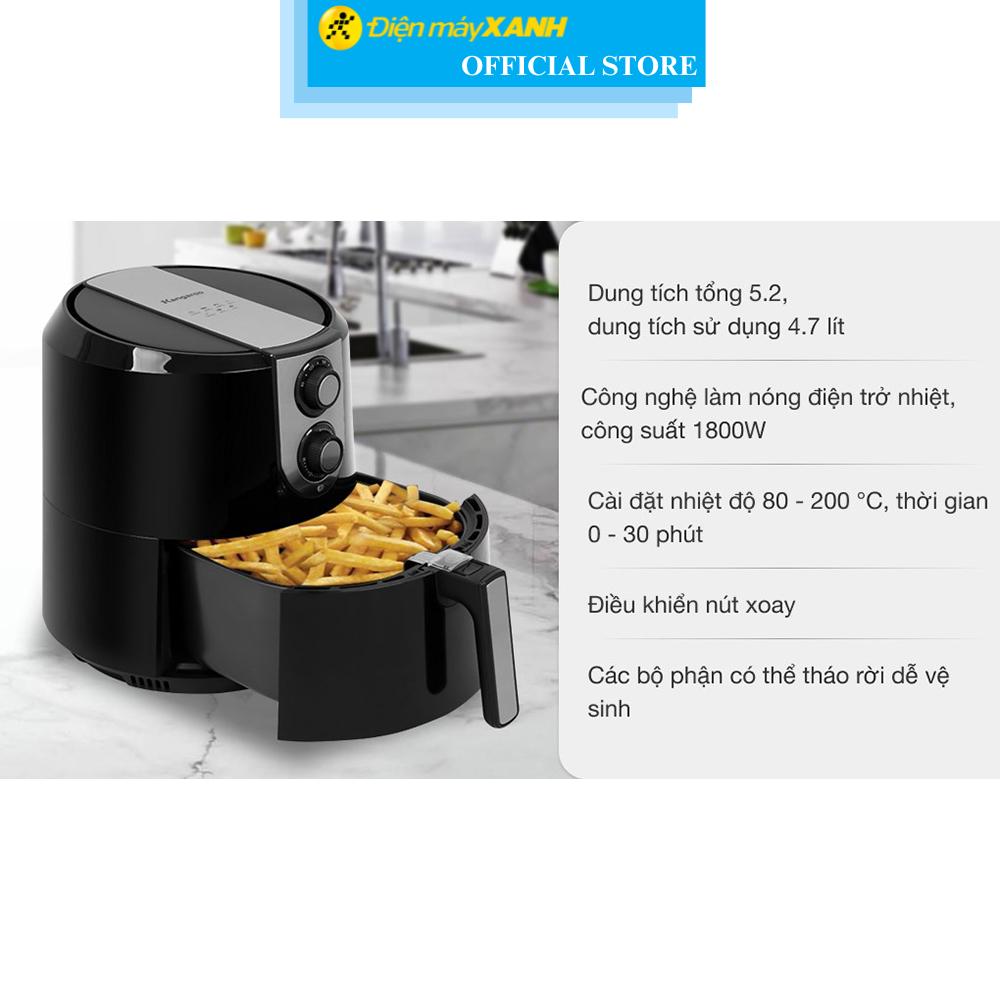 Nồi chiên không dầu Kangaroo KG55AF1 5.2 lít - Hàng Chính Hãng