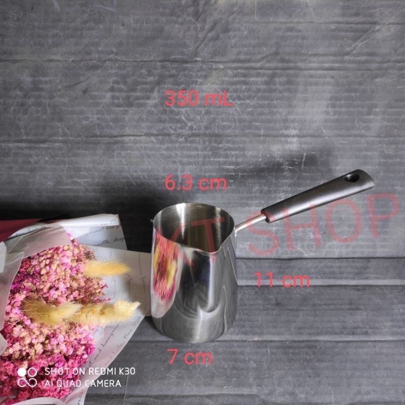 Ca rót inox có tay cầm
