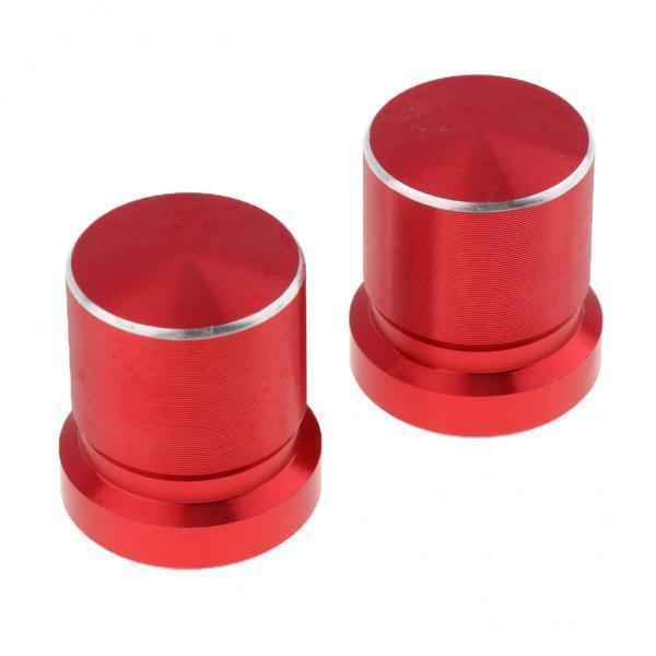 2x 2x Aluminum Alloy Dustproof Metal Shock Absorber Screw Cover for 08-15