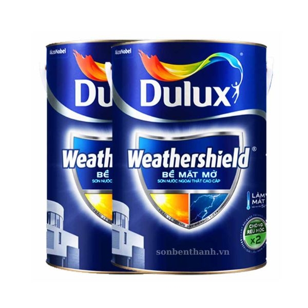 Sơn Ngoại Thất Dulux Weathershield Bj8 Mờ Tạo Màng Sơn Bảo Vệ Tường Nhà Khỏi Các Tác Động Của Thời Tiết (MÀU TRẮNG)