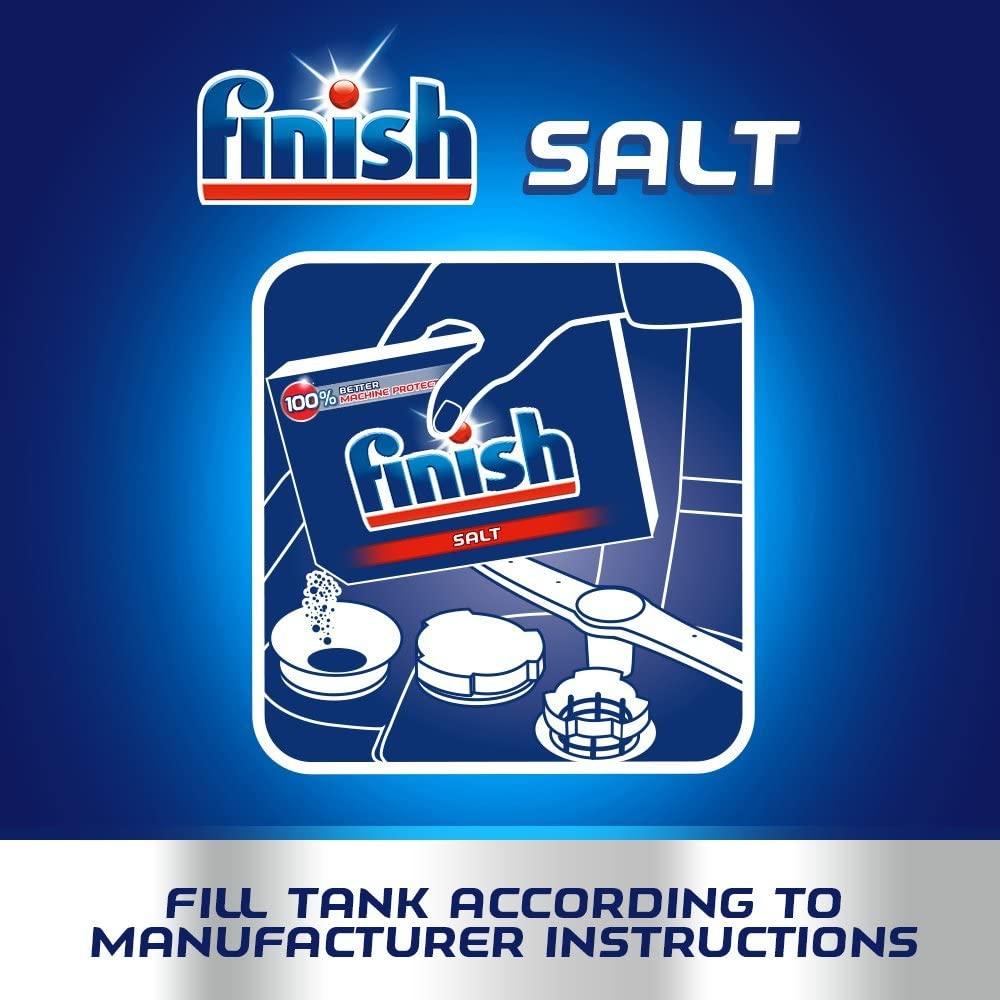 Combo Finish phụ gia: Nước làm bóng 400ml + Dung dịch vệ sinh máy 250ml + Muối rửa chén bát 1.5kg