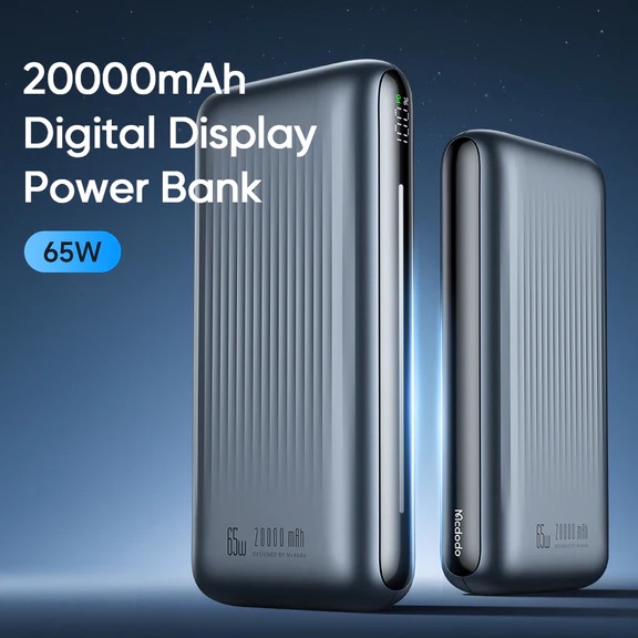 Pin Dự Phòng Mcdodo 20000mAh 65W Light Interaction Digital Display Power Bank (Hàng chính hãng)