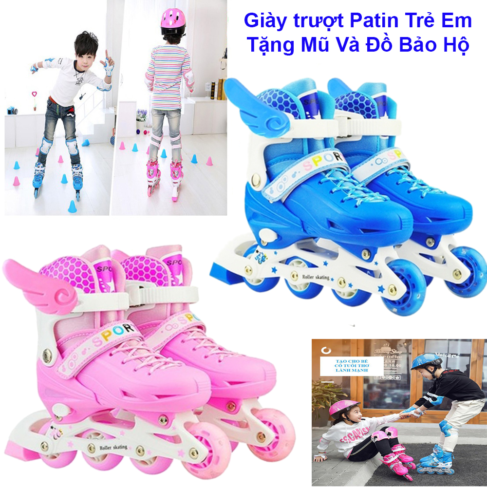 Giày Trượt Patin trẻ em Sport - Hàng nhập khẩu chính hãng MAX STAR, Dành cho trẻ từ 5-14 tuổi - Tặng Mũ và Đồ Bộ Bảo Hộ An Toàn Cho Bé, Top 5 địa chỉ bán giày trượt patin trẻ em uy tín nhất