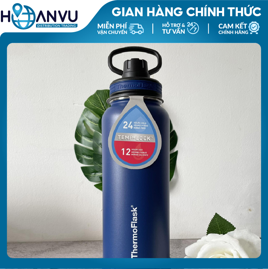 Bình Giữ Nhiệt Thép không Gỉ ThermoFlask Leakproof Spout Lid, 4 màu (710ml)