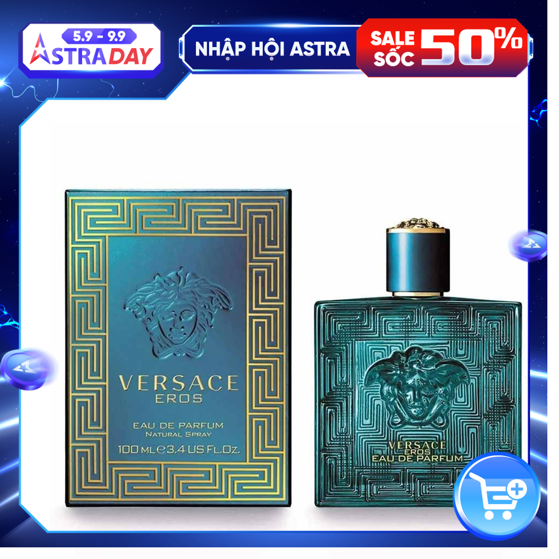 Nước Hoa Nam Versace Eros 100ML EDP ( Mới Nhất, Thơm Lâu Hơn)