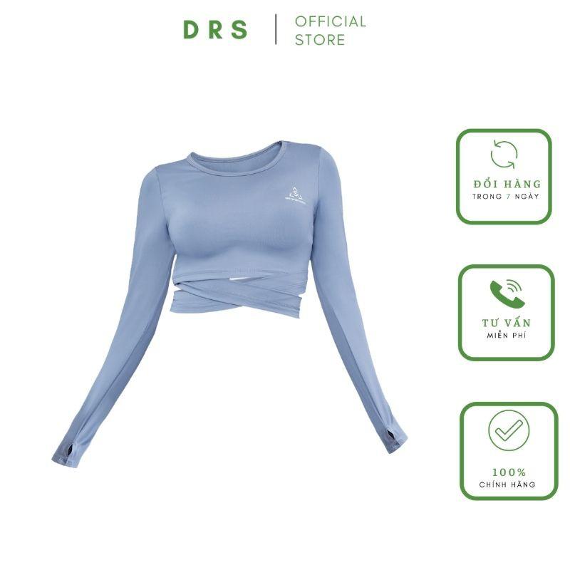 Áo thể thao nữ croptop DRN08, áo tập gym nữ xỏ ngón DRS cropttop thiết kế mới mẻ, xinh tươi, nhiều năng lượng