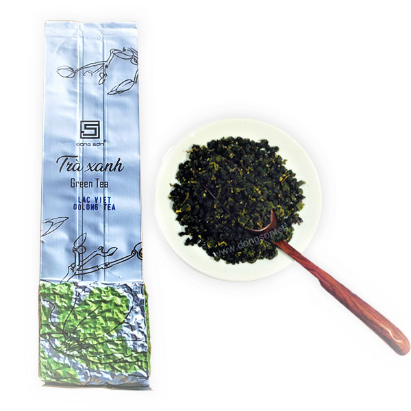 Trà Ô long XANH [ LẠC VIỆT ] Hương cỏ mới, trong sáng - Gói 100g - Đông Sơn