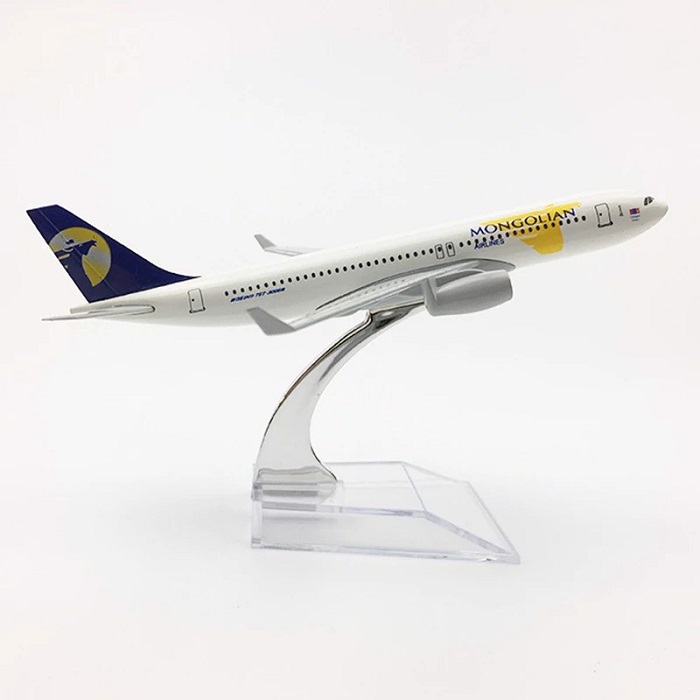 Mô hình máy bay tĩnh B737 Mongolian 16cm