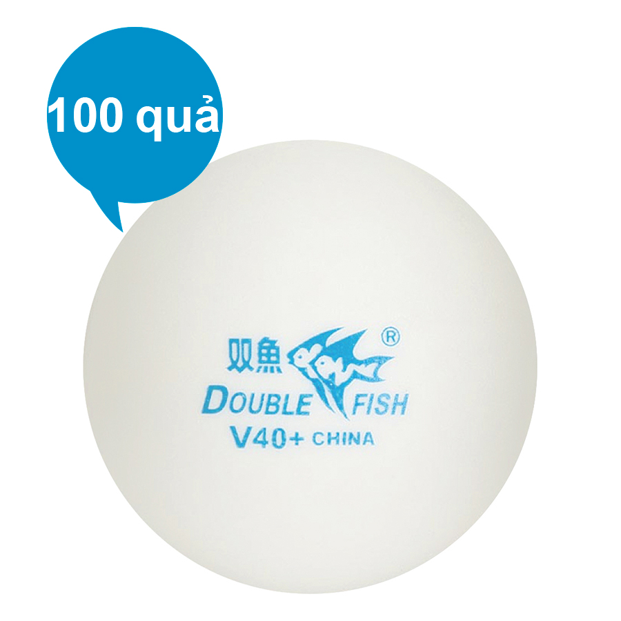 Bóng Bàn Double Fish V40 + 1 Sao (100 Quả)