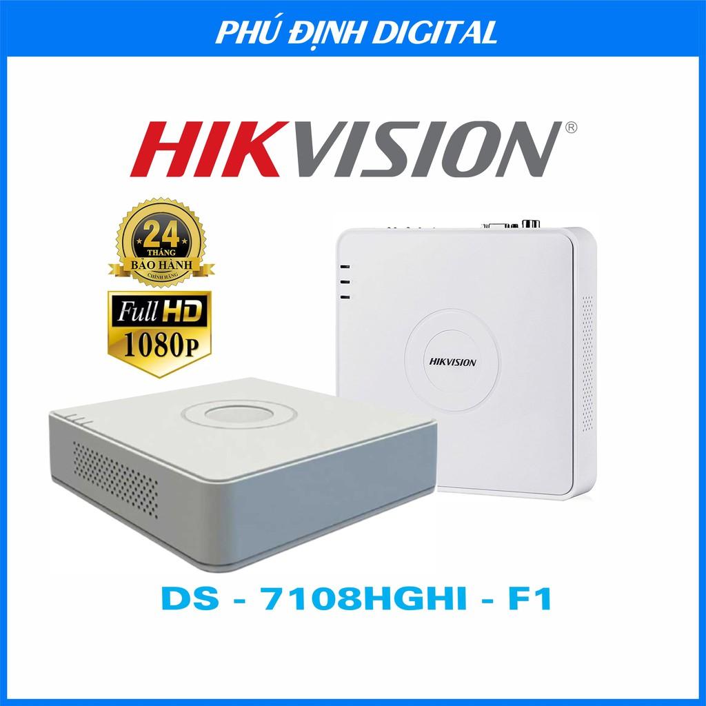 ( SIÊU RẺ) Đầu ghi hình 8 kênh Hikvision mã DS-7108HGHI-F1/N - Hàng Chính Hãng