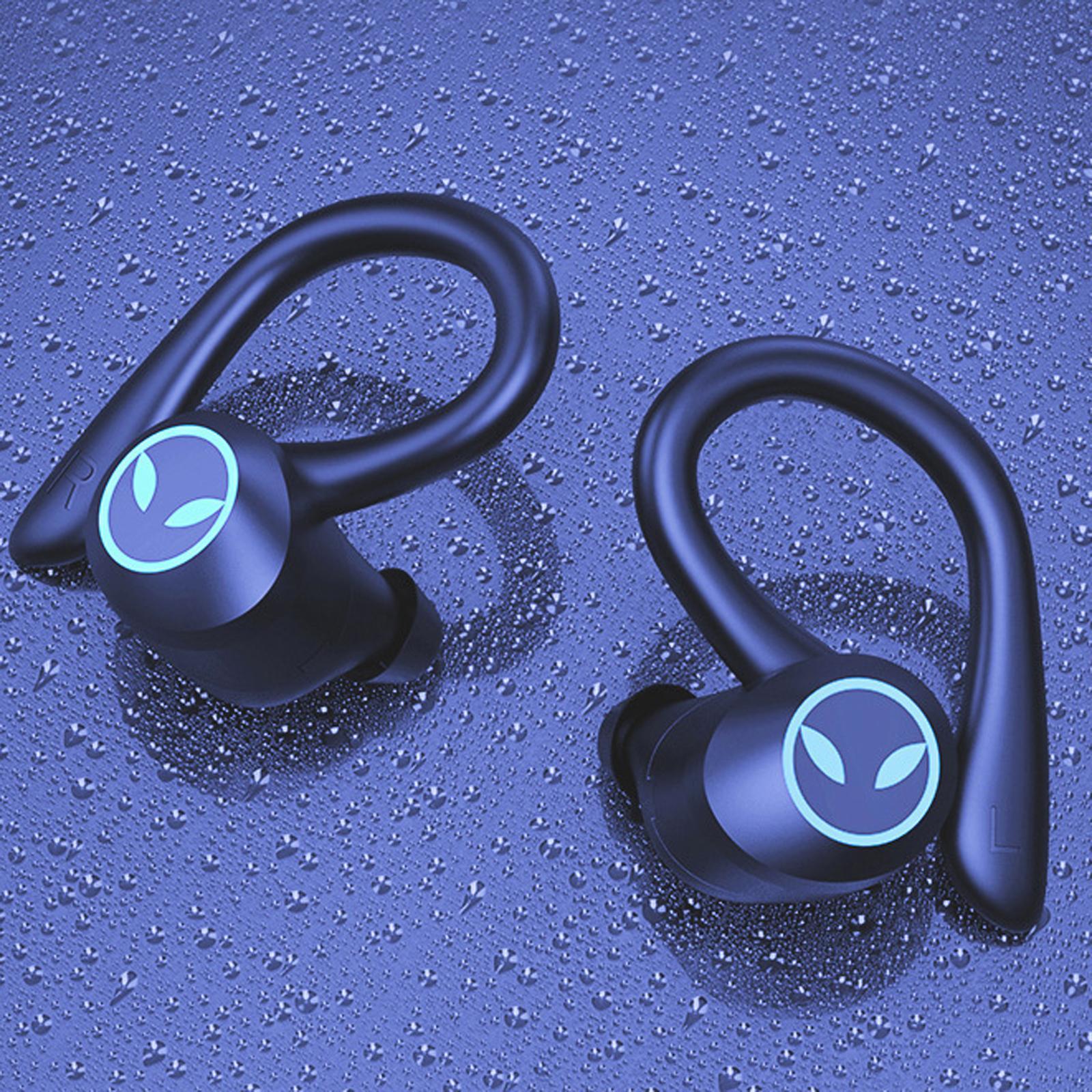 Bluetooth Earhook Earbuds with Charging Case Waterproof Noise Cancelling 500mAh Sports Earphones Headphones Headsets for Gaming Business Gym