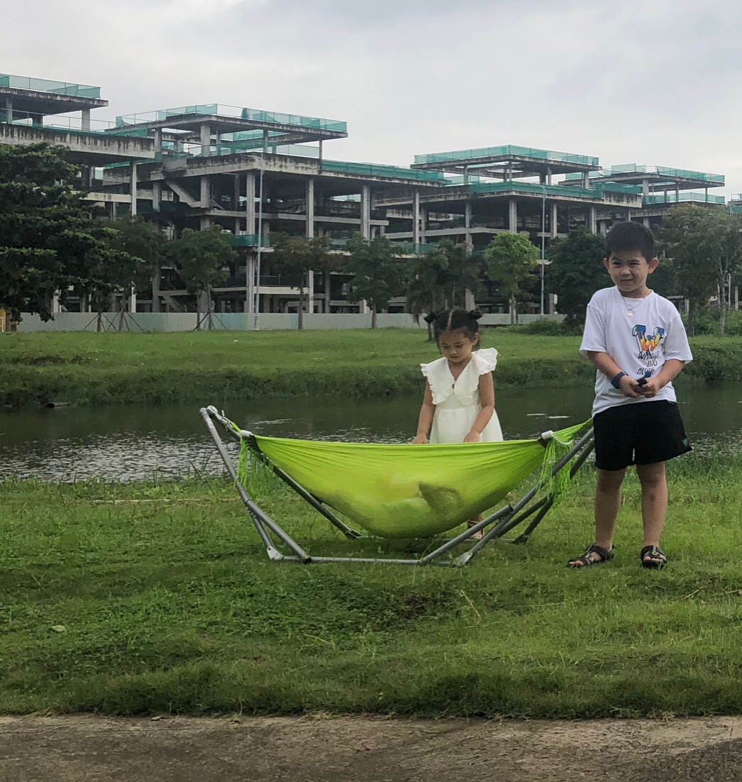 Võng xếp BAN MAI, võng cho trẻ em, nguyên bộ gồm khung võng và lưới võng