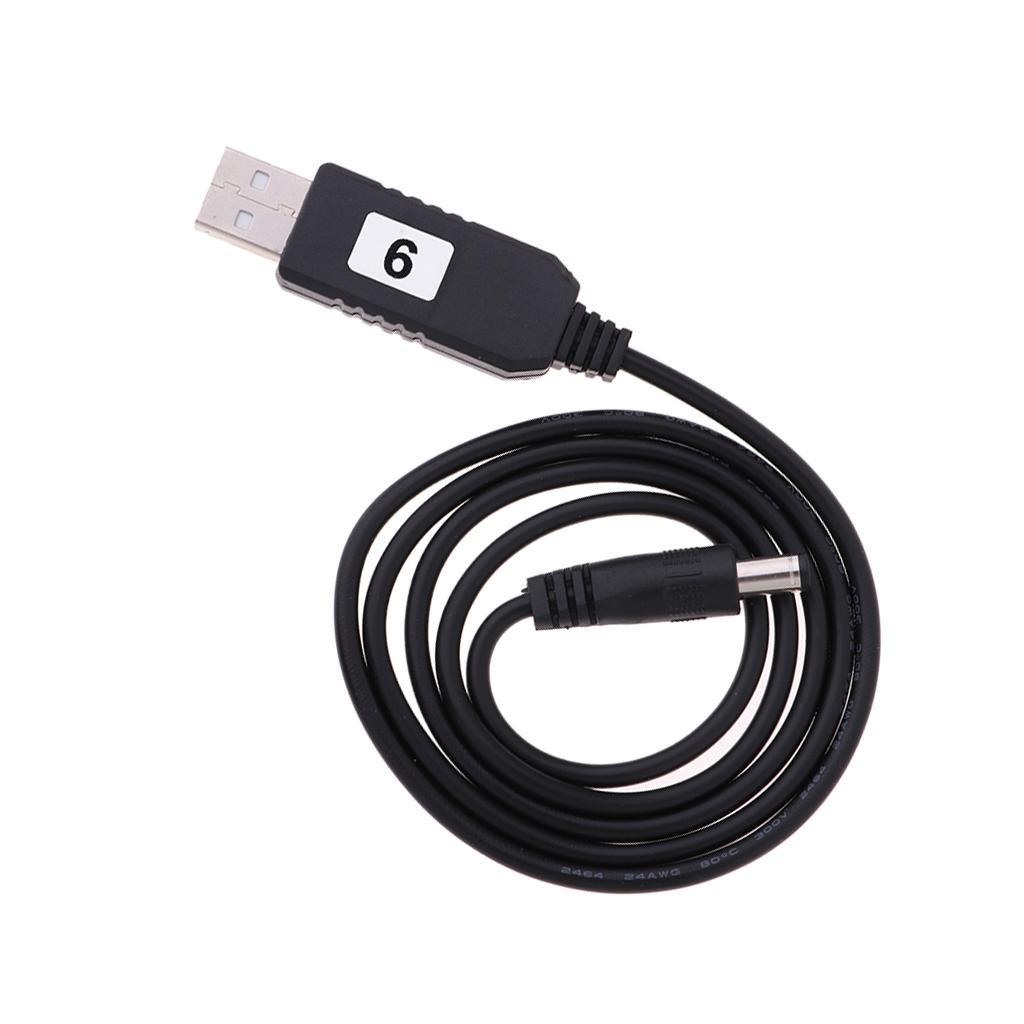 DC 5V to DC 9V 12V USB Voltage Boost Converter Cable with DC Connector