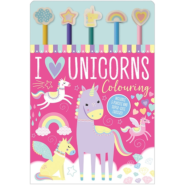 I Love Unicorns Colouring