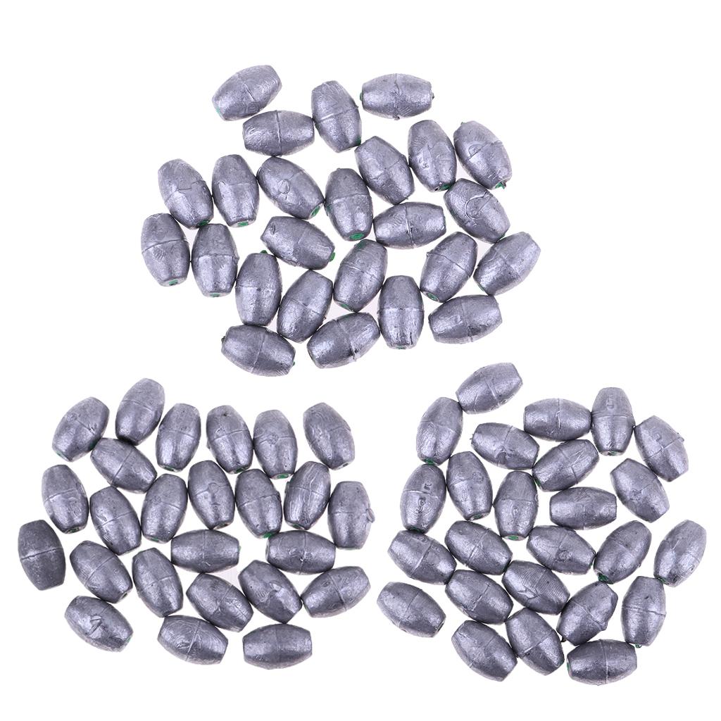 25Pcs/set Fishing Lead Weights Lead Fishing Sinker Weight for Any Waters 30g