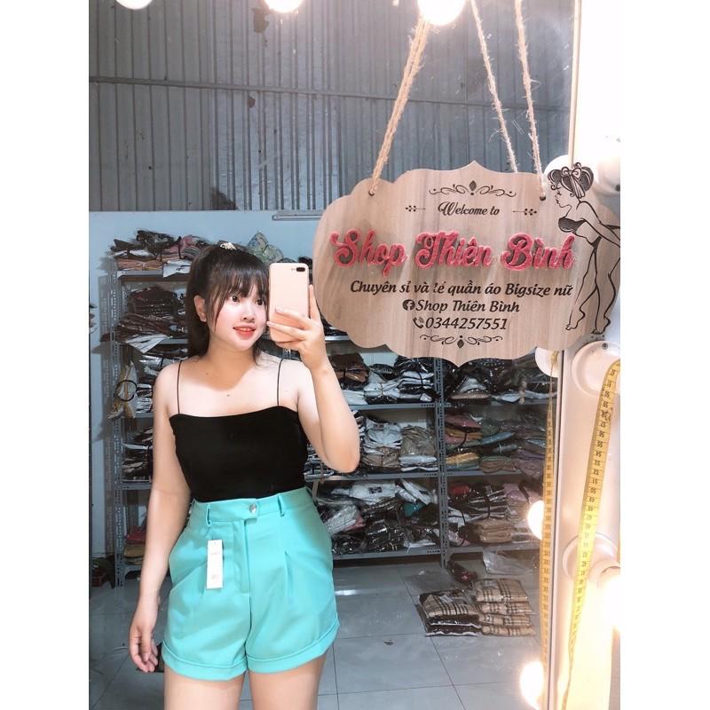 Quần short cạp cao