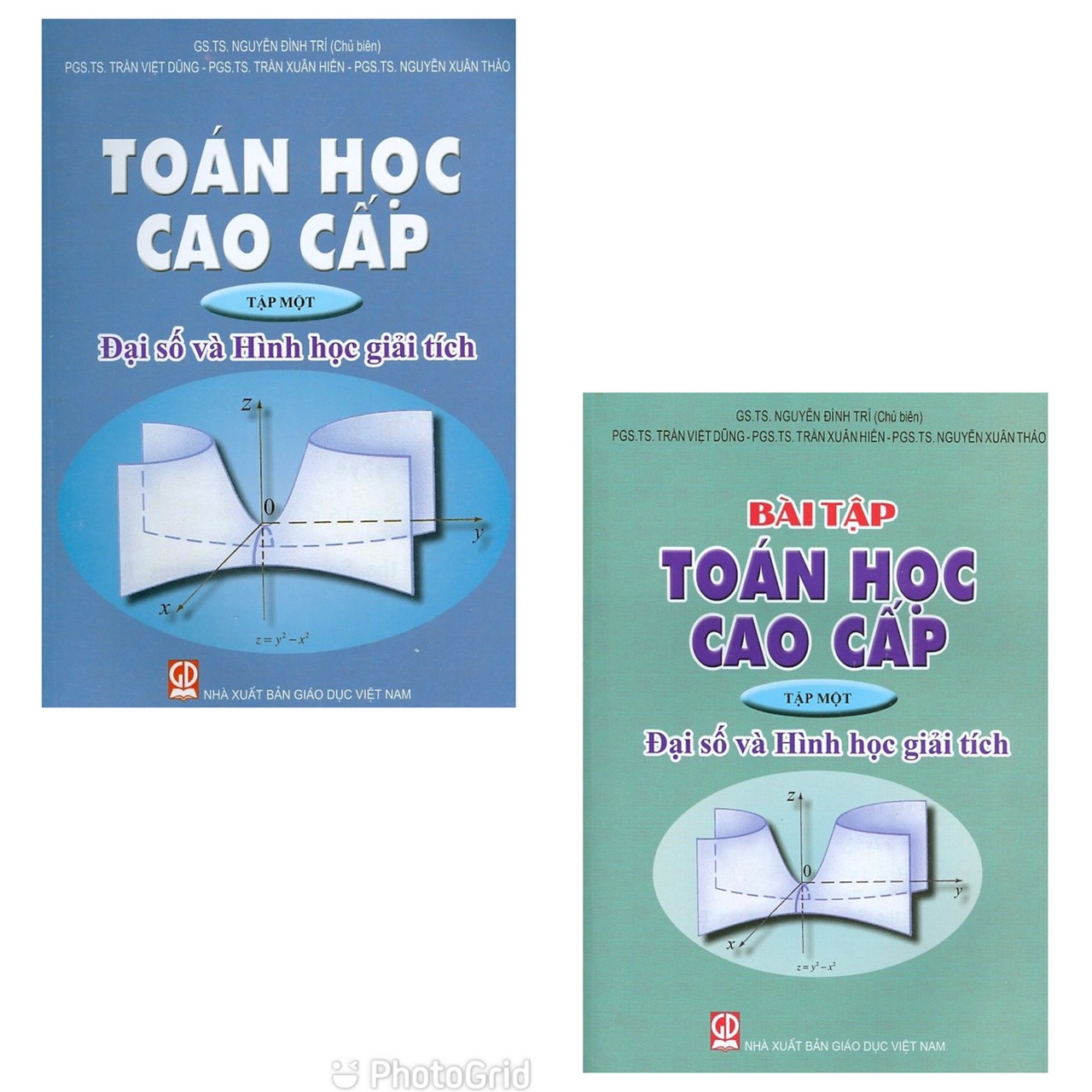 Combo Toán Cao Cấp Tập 1 + Bài Tập - Đại Số và Hình Học Giải Tích