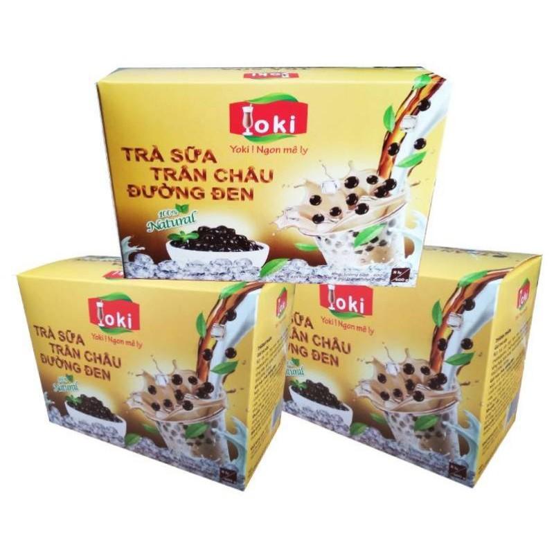 Trà sữa trân châu đường đen Yoki 400g