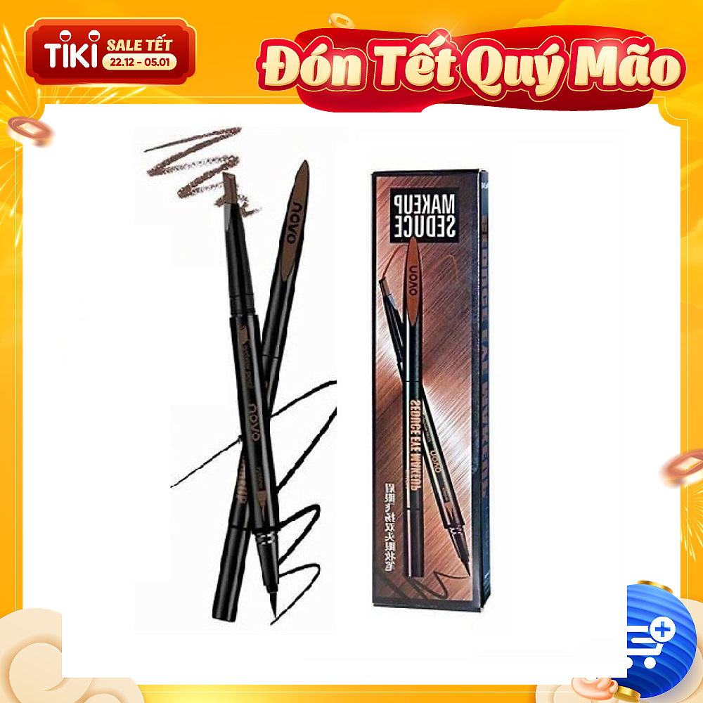 Chì Kẻ Mày 2in1 NoVo Makeup Seduce (Kẻ Mày + Kẻ Mắt):Màu 2