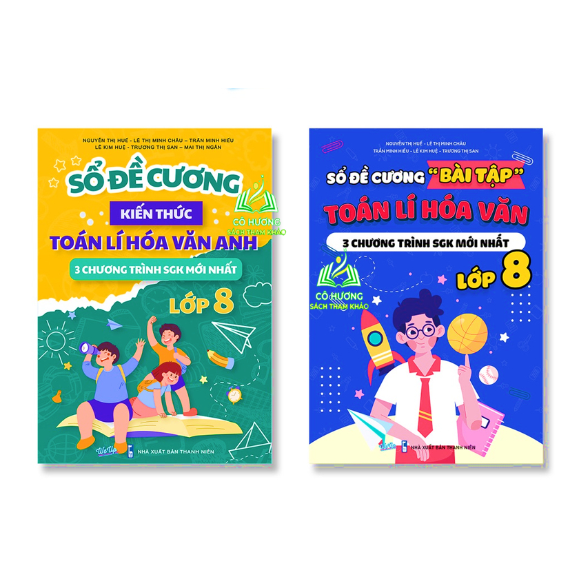 Sách - Sổ Đề cương Bài Tập Toán Lý Hóa văn Lớp 8