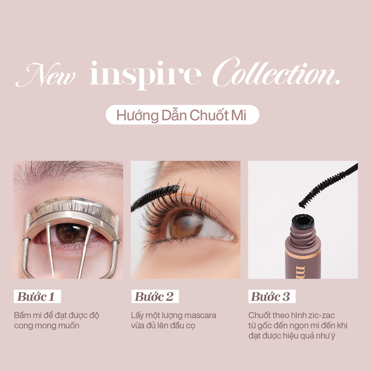 Mascara Chuốt Cong Dài Dày Mi Tự Nhiên Mude Inspire Skinny Curling Mascara (3ml)