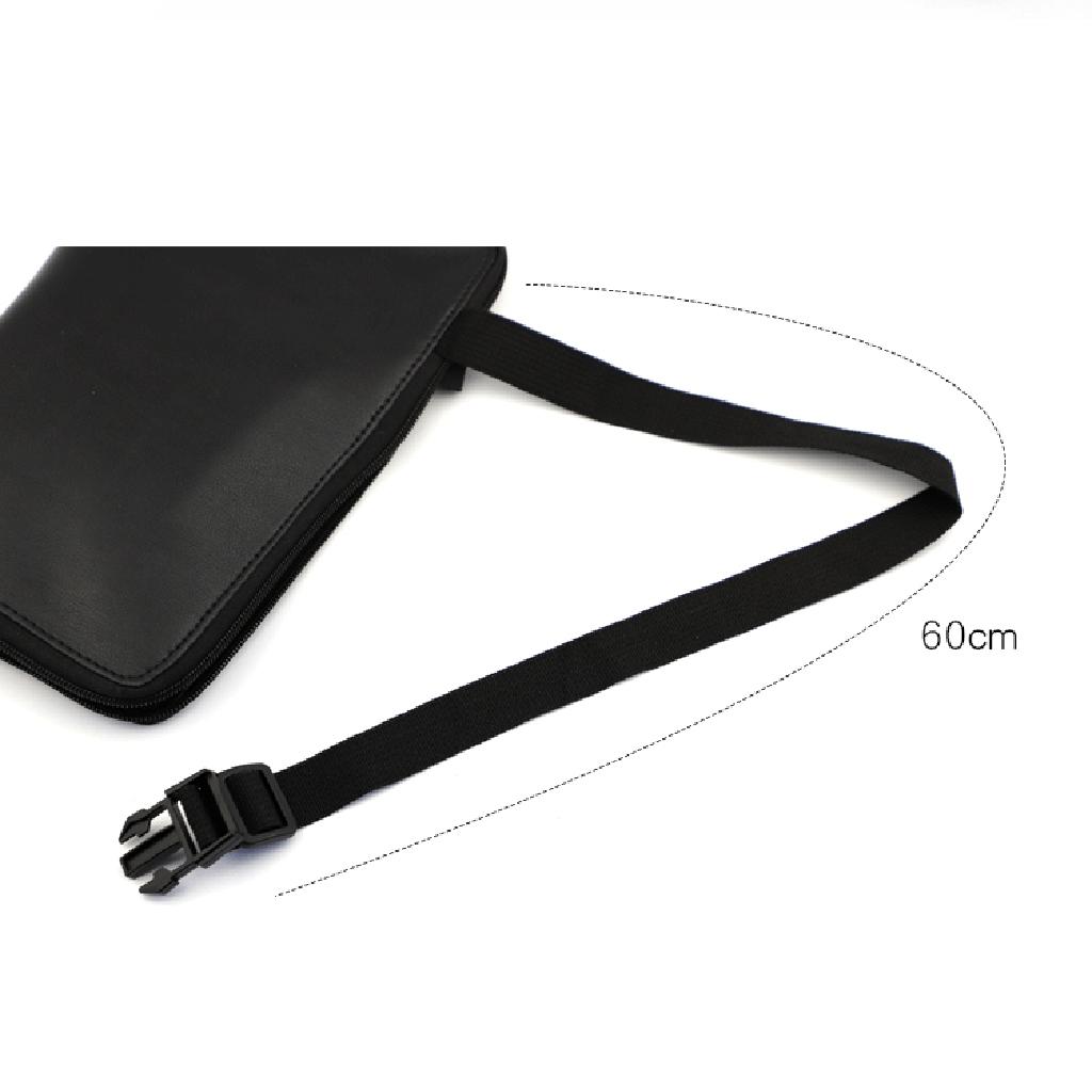 Multi Pocket Cosmetic Makeup Brushes Holder, Brushes Organizer PU Apron Bag Artist Belt Strap Make up Bag Holder
