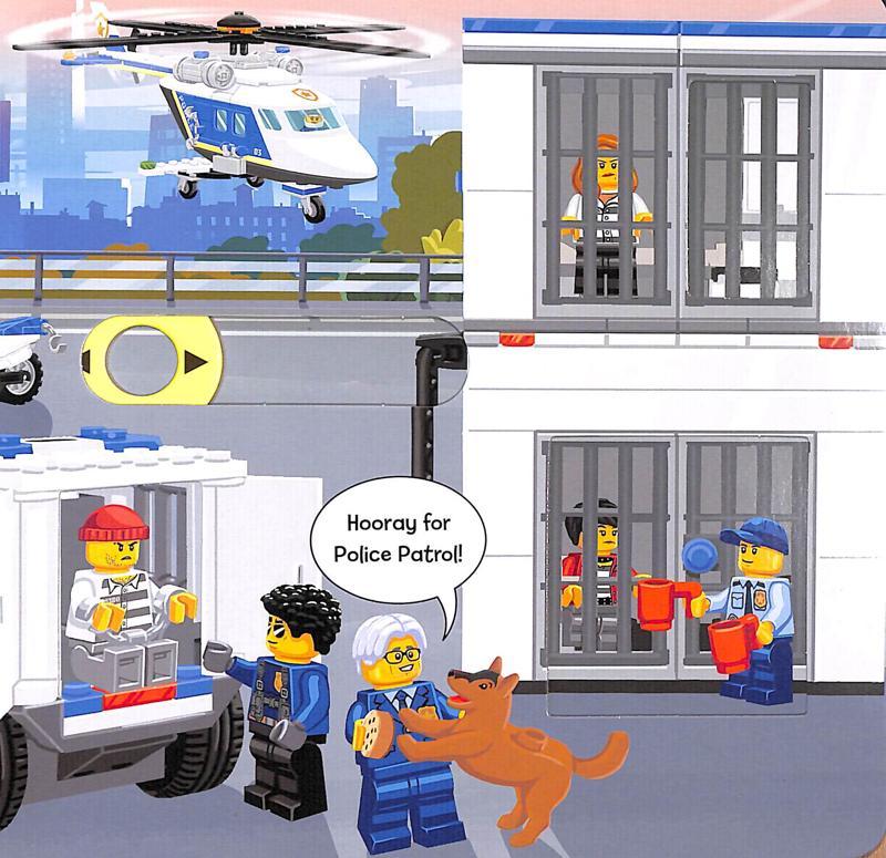 Sách ngoại văn: LEGO City. Police Patrol: A Push, Pull And Slide Book