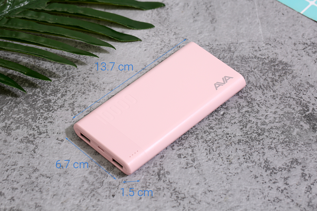 Pin sạc dự phòng Polymer 10.000 mAh AVA PJ JP207 - Hàng chính hãng