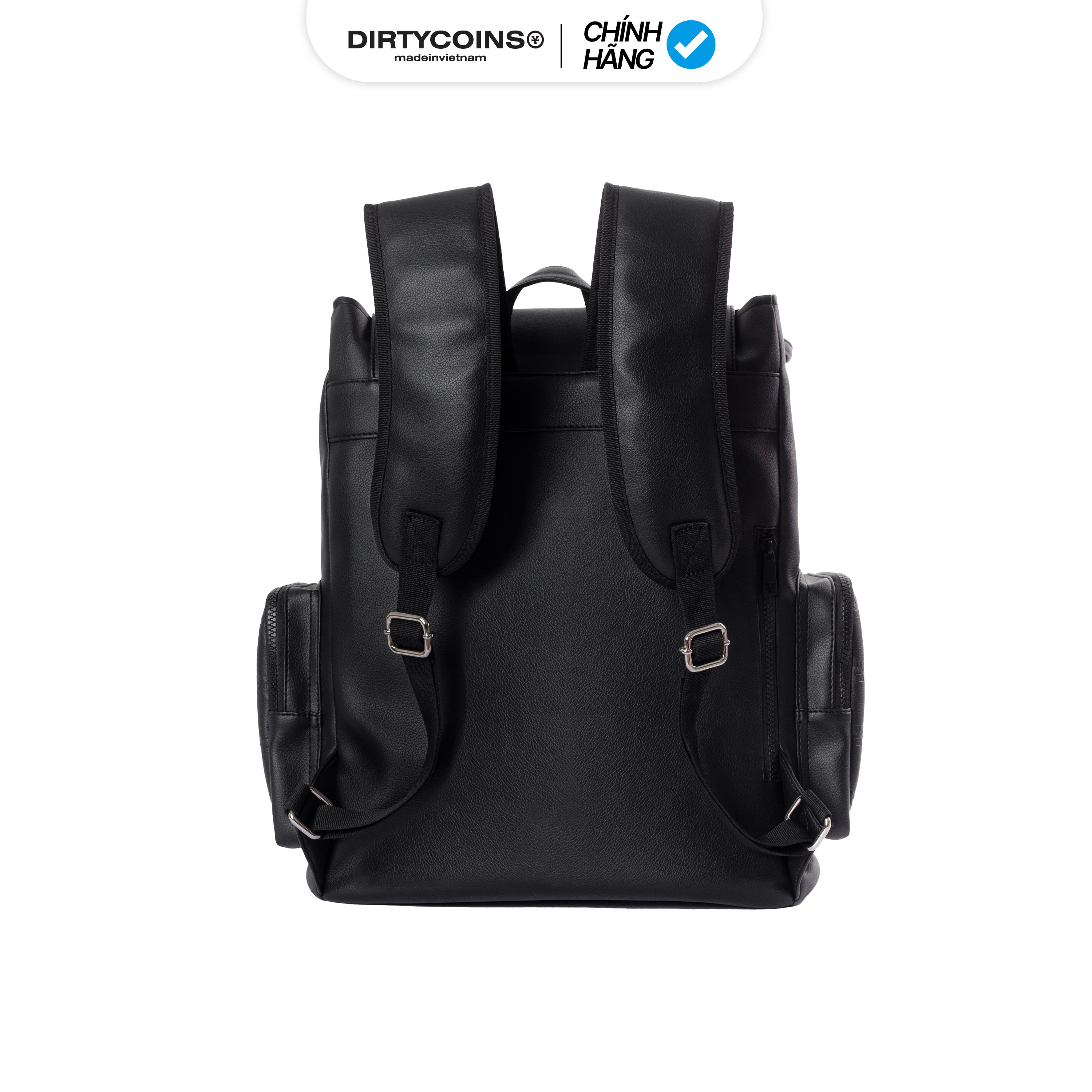 Balô [Dirtycoins x B Ray] Signature Leather Backpack - Black