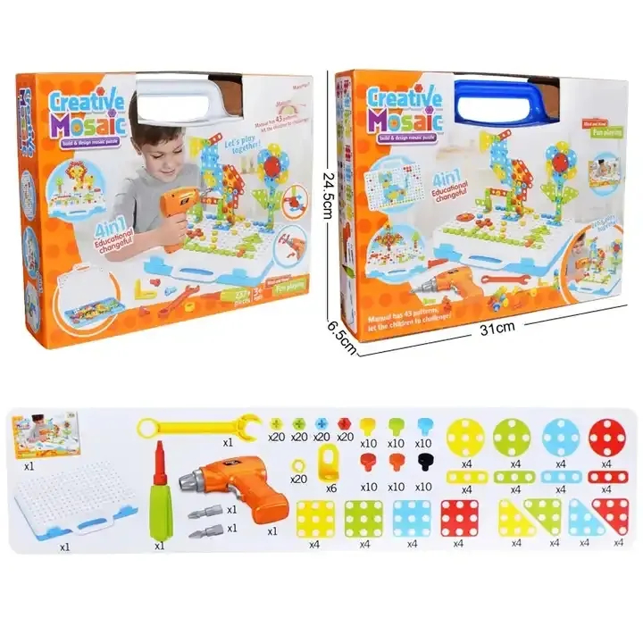 Đồ Chơi Máy Khoan Creative cao cấp 237 chi tiết 4in1