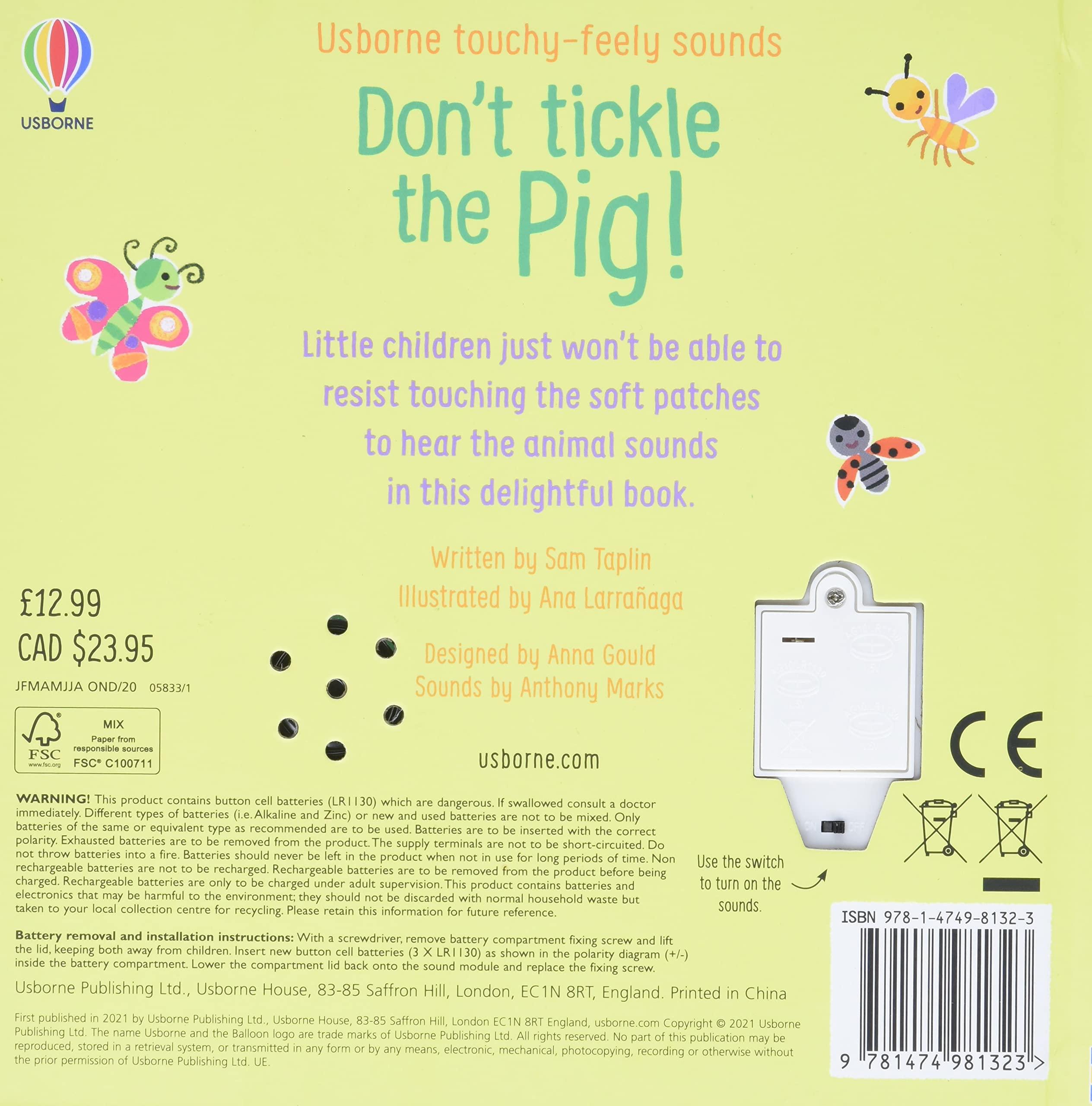 Don't Tickle The Pig (Usborne Touchy-Feely Sounds)