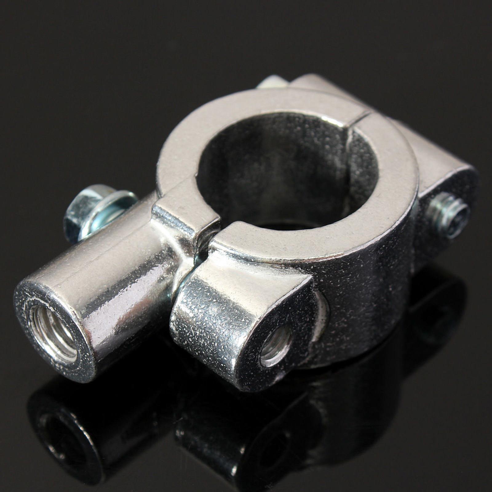 2x Mirror Mount Bracket Clamp for 7/8" Handlebar Motorcycle Chrome