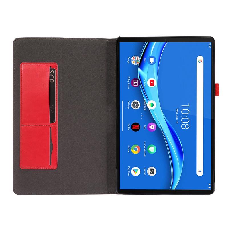 Ốp máy tính bảng da nắp gập siêu mỏng chống sốc màu trơn cho Lenovo M10 Plus M10 HD Gen 2 TB-X605 X606 X306 Tab P11 Pro