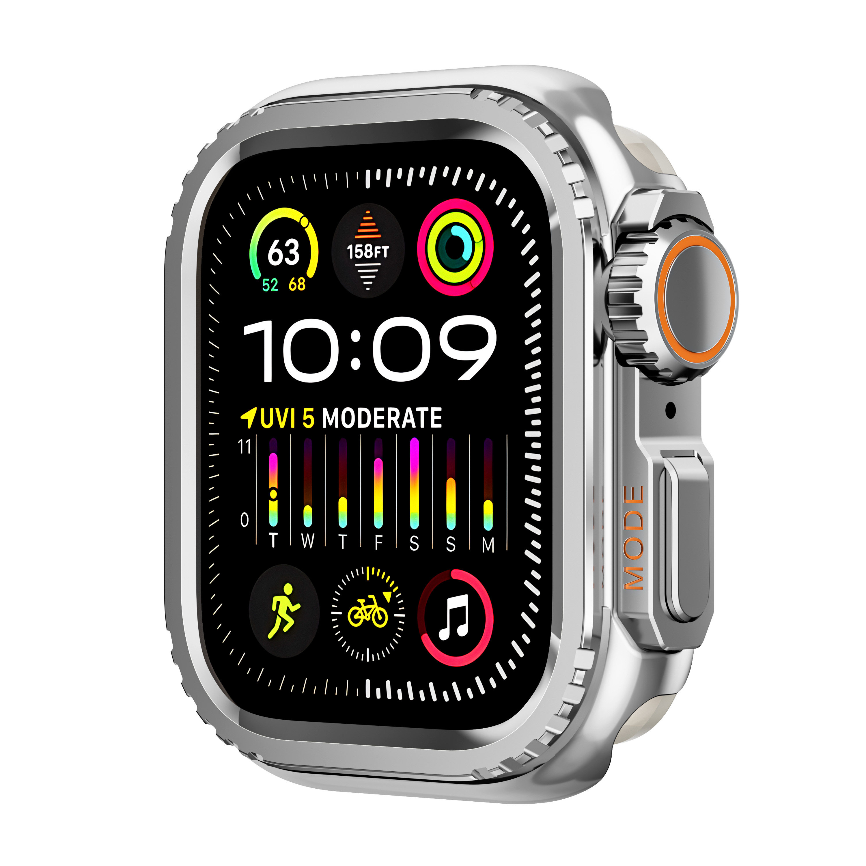 Ốp Case Hợp Kim Zinc cho Apple Watch Series 10 Size 42mm / 46mm - Hàng Chính Hãng